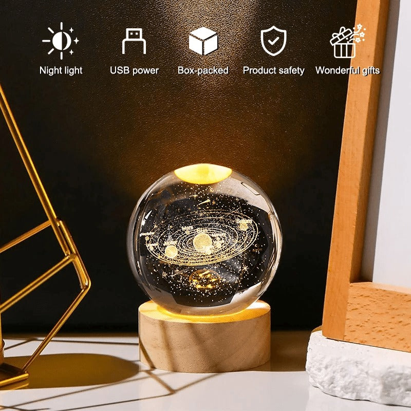 Zariyah™-Night Light Galaxy Crystal Ball Lamp