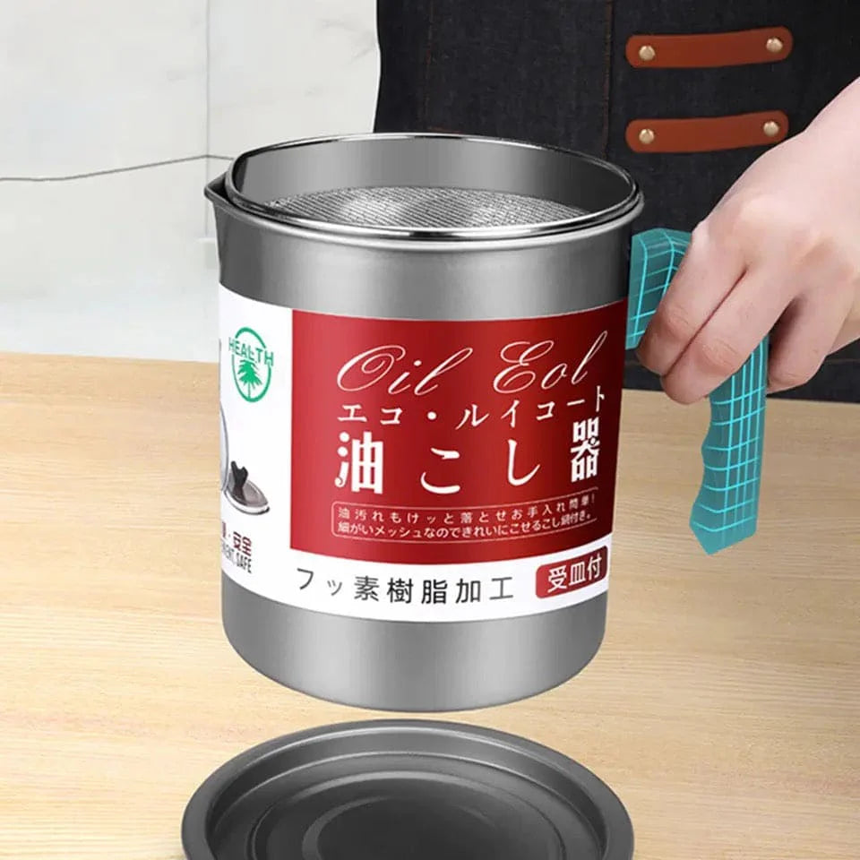 Zariya™-Stainless Steel Oil Filter Pot
