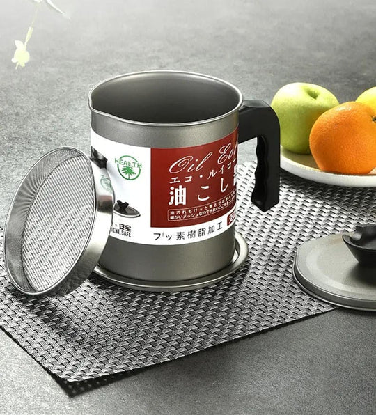 Zariya™-Stainless Steel Oil Filter Pot